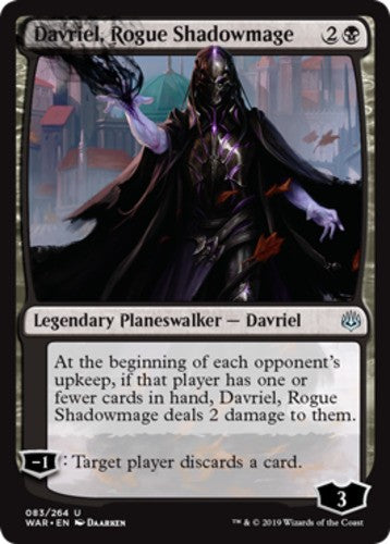 Davriel, Rogue Shadowmage - War Of The Spark - English - NM - MTG