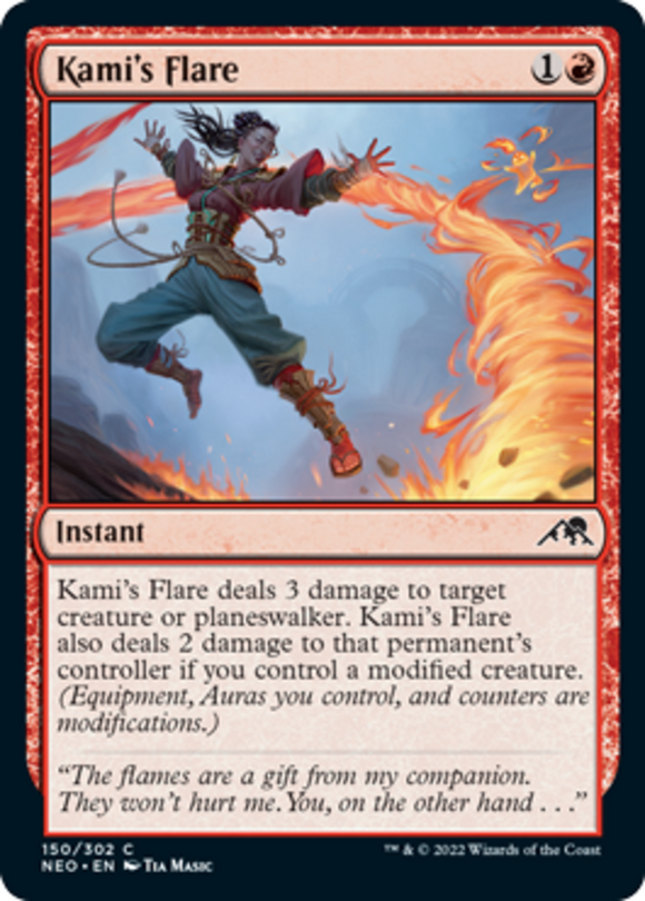 Kami's Flare - Kamigawa: Neon Dynasty - English - NM - MTG