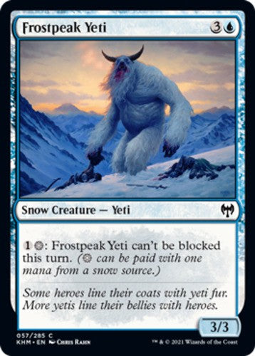 Frostpeak Yeti - Kaldheim - English - NM - MTG