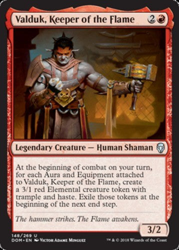 Valduk, Keeper of the Flame - Dominaria - English - NM - MTG