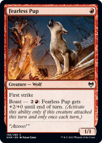 Fearless Pup - Kaldheim - English - NM - MTG