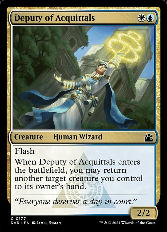 Deputy of Acquittals - Ravnica Remastered - English - NM - MTG