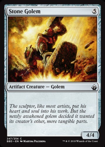 Stone Golem - Battlebond - English - NM - MTG