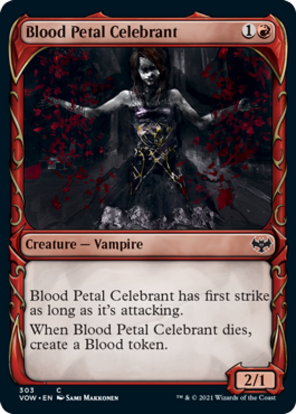 Blood Petal Celebrant - Showcase - Innistrad: Crimson Vow - English - NM - MTG