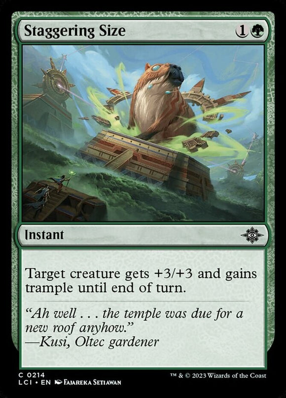 Staggering Size - Lost Caverns of Ixalan - English - NM - MTG