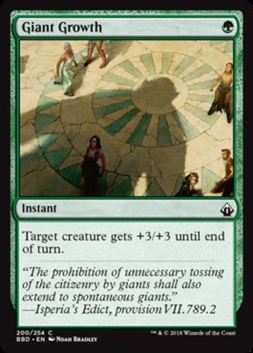 Giant Growth - Battlebond - English - NM - MTG