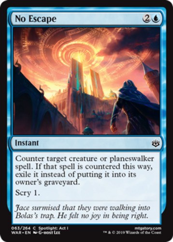 No Escape - War Of The Spark - English - NM - MTG