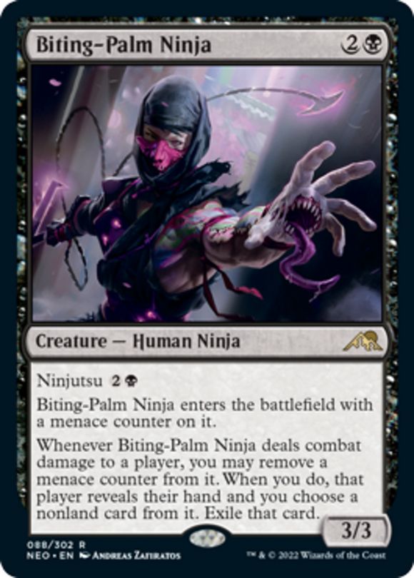 Biting-Palm Ninja - Kamigawa: Neon Dynasty - English - NM - MTG
