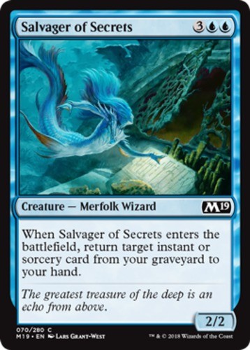 Salvager of Secrets - Core Set 2019 (M19) - English - NM - MTG