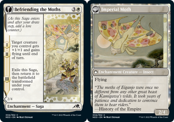 Befriending the Moths // Imperial Moth - Kamigawa: Neon Dynasty - English - NM -