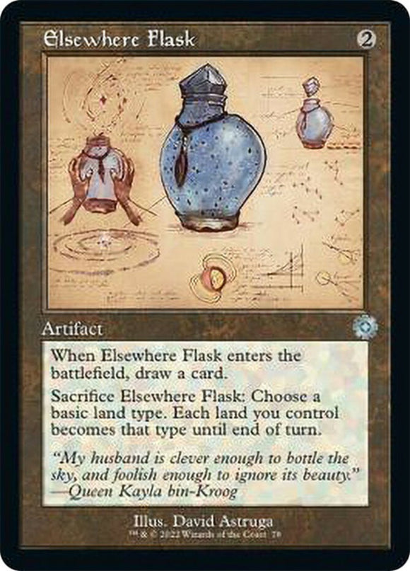 Elsewhere Flask - Retro Schematic - The Brothers' War - English - NM - MTG