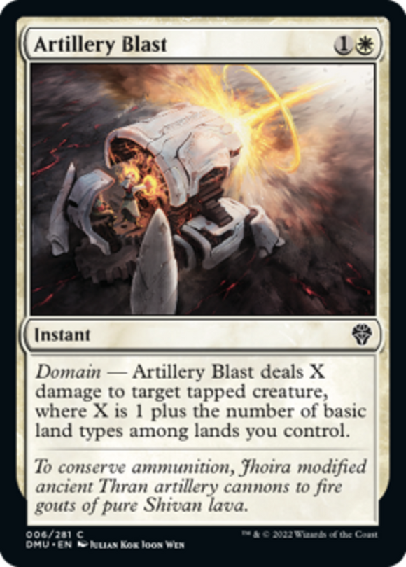 Artillery Blast - Dominaria United - English - NM - MTG