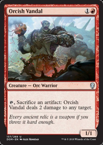 Orcish Vandal - Dominaria - English - NM - MTG