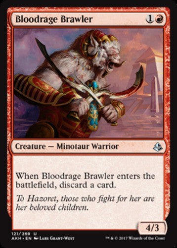 Bloodrage Brawler - Amonkhet - English - NM - MTG