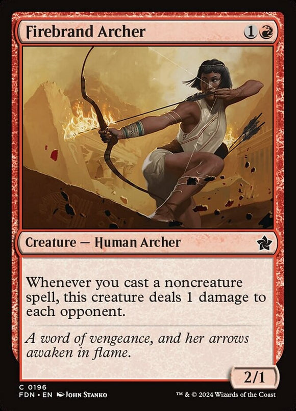 Firebrand Archer - Foundations - English - NM - MTG