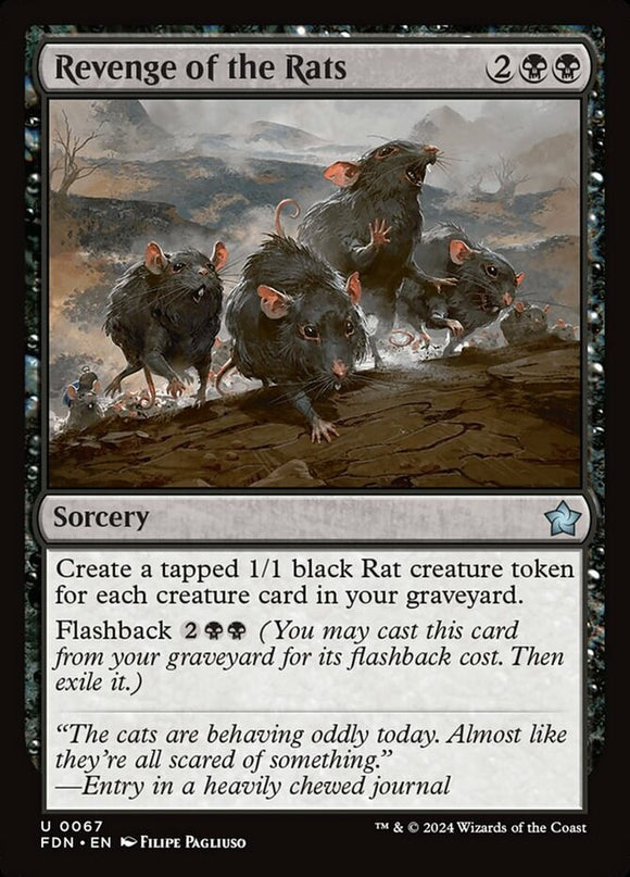 Revenge of the Rats - Foundations - English - NM - MTG