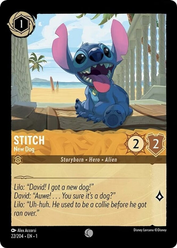 Stitch - New Dog - 22/204 - Common - The First Chapter NM