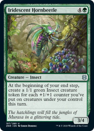 Iridescent Hornbeetle - Zendikar Rising - English - NM - MTG