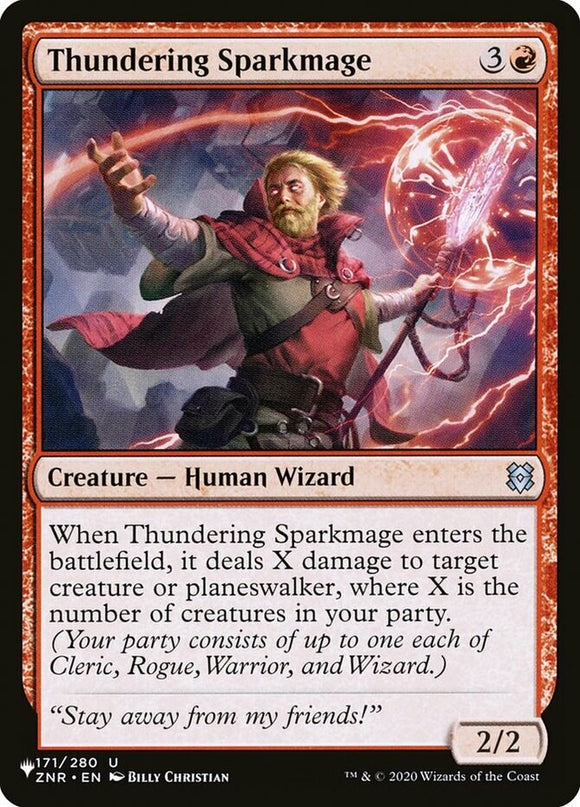 Thundering Sparkmage - The List - The List - English - NM - MTG