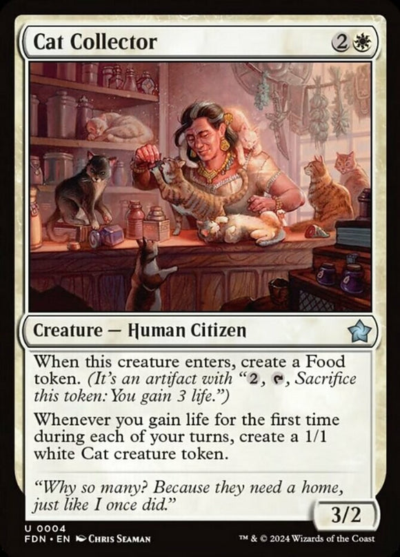 Cat Collector - Foundations - English - NM - MTG