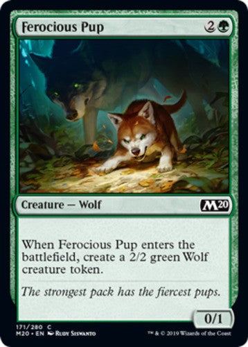 Ferocious Pup - Core Set 2020 (M20) - English - NM - MTG