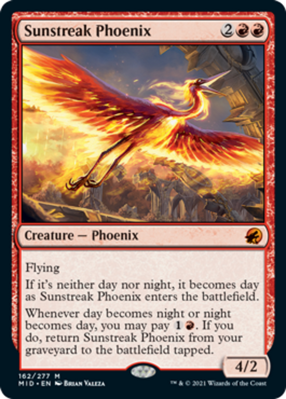 Sunstreak Phoenix - Innistrad: Midnight Hunt - English - NM - MTG