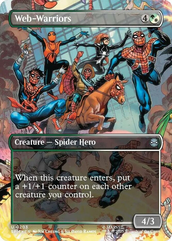 Web-Warriors - Borderless - Marvel's Spider-Man - English - NM - MTG