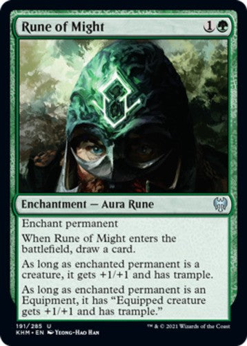 Rune of Might - Kaldheim - English - NM - MTG