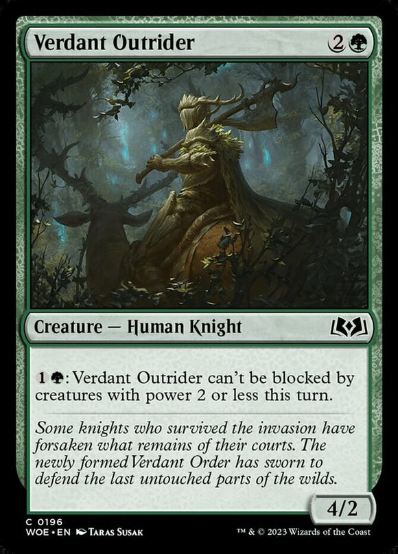Verdant Outrider - Wilds of Eldraine - English - NM - MTG