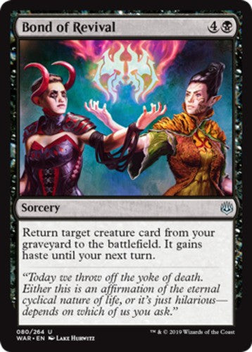 Bond of Revival - War Of The Spark - English - NM - MTG