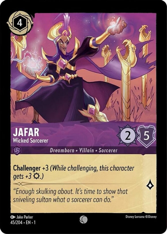 Jafar - Wicked Sorcerer - 45/204 - Common - The First Chapter NM