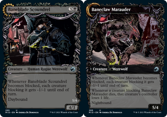 Baneblade Scoundrel // Baneclaw Marauder - Showcase - Innistrad: Midnight Hunt -
