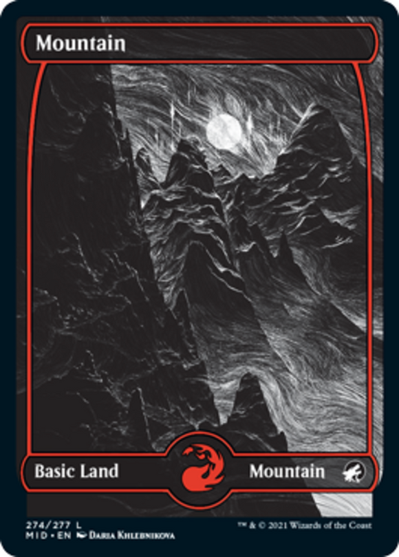 Mountain (274) - Innistrad: Midnight Hunt - English - NM - MTG