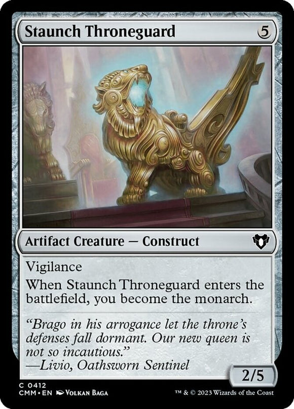 Staunch Throneguard - Commander Masters - English - NM - MTG