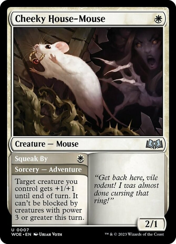 Cheeky House-Mouse // Squeak By - Wilds of Eldraine - English - NM - MTG