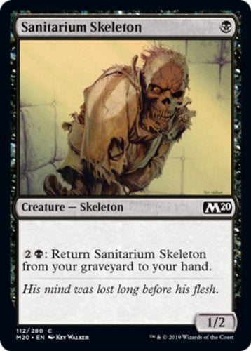 Sanitarium Skeleton - Core Set 2020 (M20) - English - NM - MTG