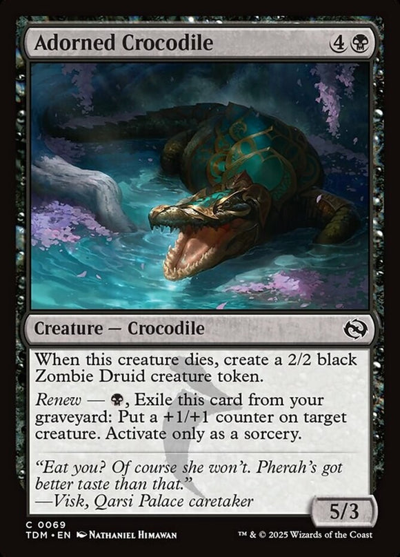 Adorned Crocodile - Tarkir: Dragonstorm - English - NM - MTG