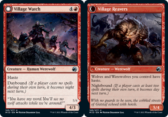 Village Watch // Village Reavers - Innistrad: Midnight Hunt - English - NM - MTG