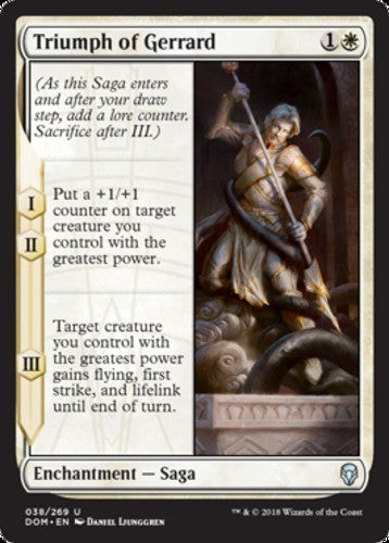 Triumph of Gerrard - Dominaria - English - NM - MTG