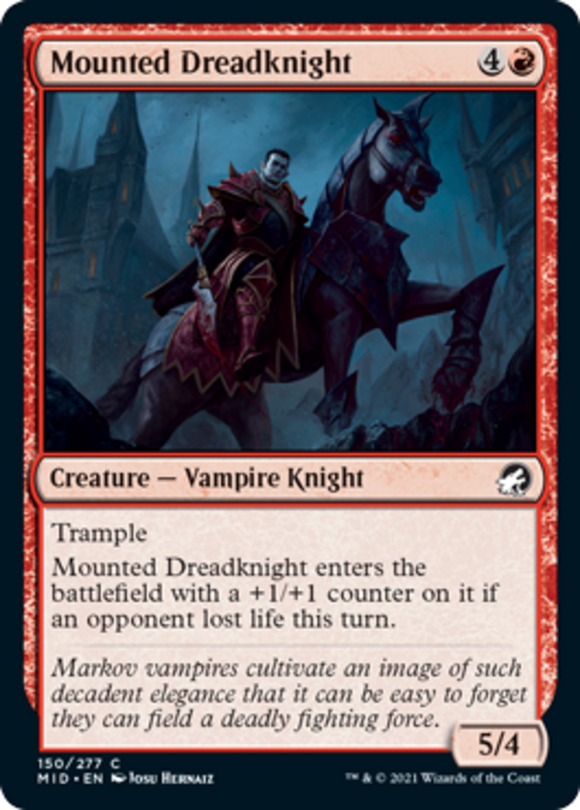 Mounted Dreadknight - Innistrad: Midnight Hunt - English - NM - MTG