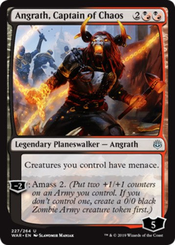 Angrath, Captain of Chaos - War Of The Spark - English - NM - MTG