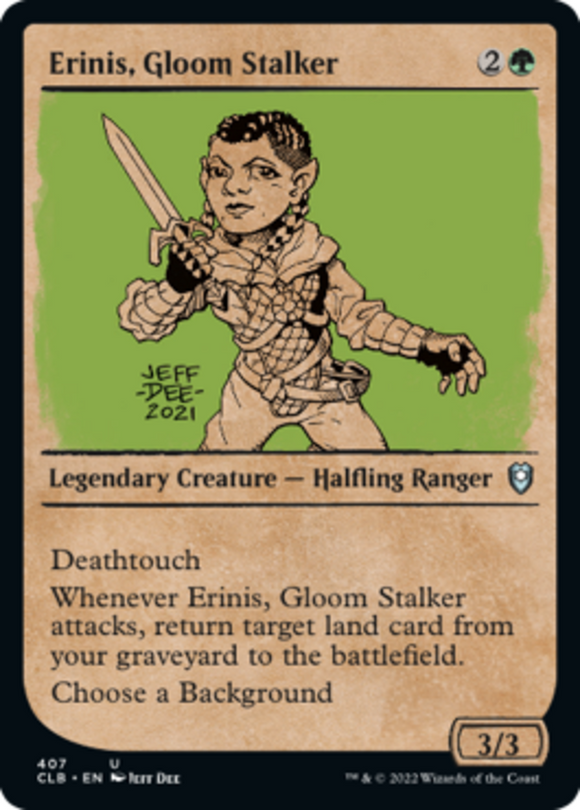 Erinis, Gloom Stalker - Showcase - Battle for Baldur's Gate - English - NM - MTG