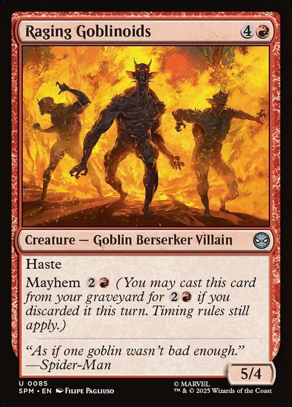 Raging Goblinoids - Marvel's Spider-Man - English - NM - MTG