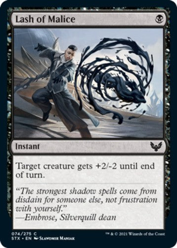Lash of Malice - Strixhaven: School of Mages - English - NM - MTG