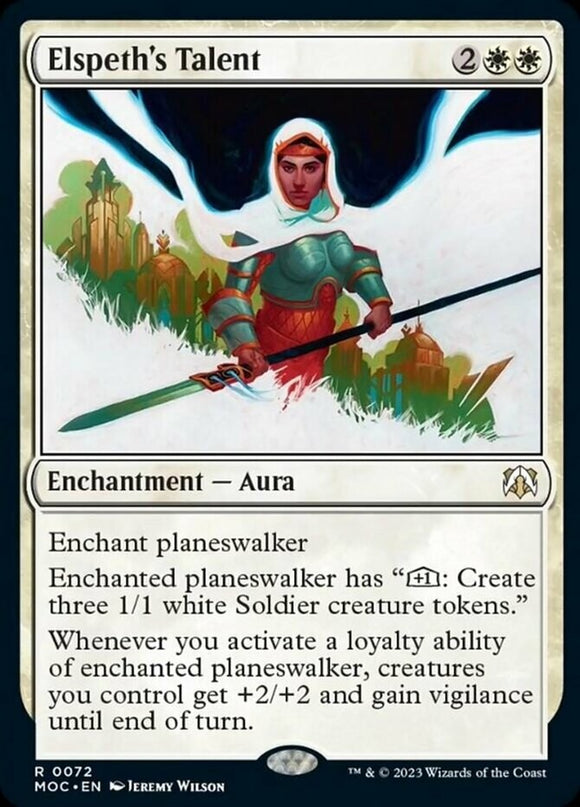 Elspeth's Talent - Commander: March of the Machines - English - NM - MTG