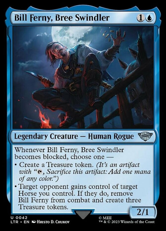 Bill Ferny, Bree Swindler - Lord of the Rings - English - NM - MTG