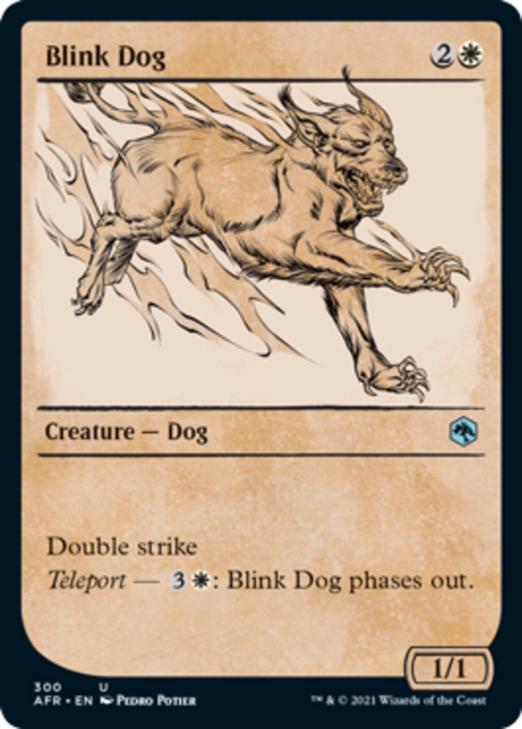 Blink Dog - Showcase - Forgotten Realms - English - NM - MTG