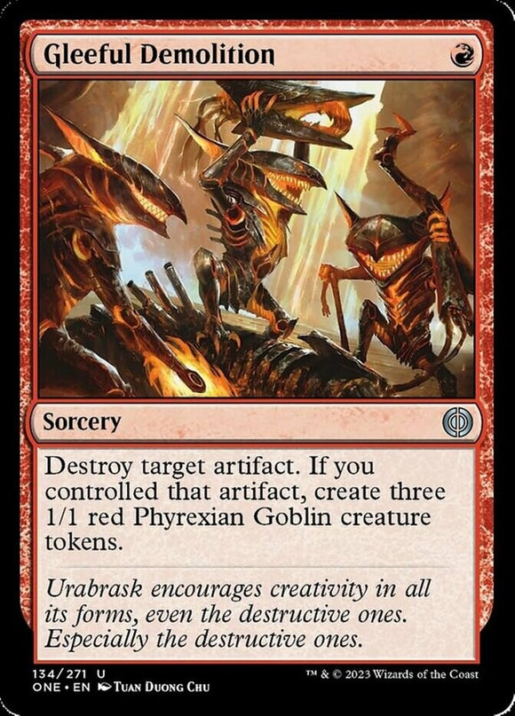 Gleeful Demolition - Phyrexia: All Will Be One - English - NM - MTG