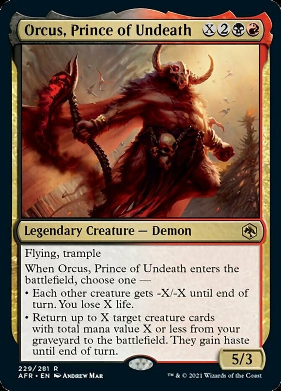 Orcus, Prince of Undeath - Forgotten Realms - English - NM - MTG