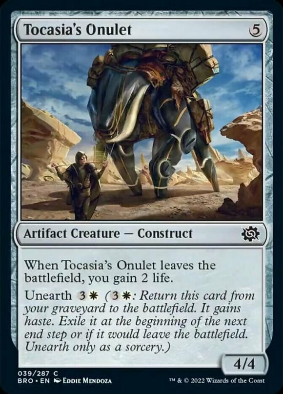 Tocasia's Onulet - The Brothers' War - English - NM - MTG